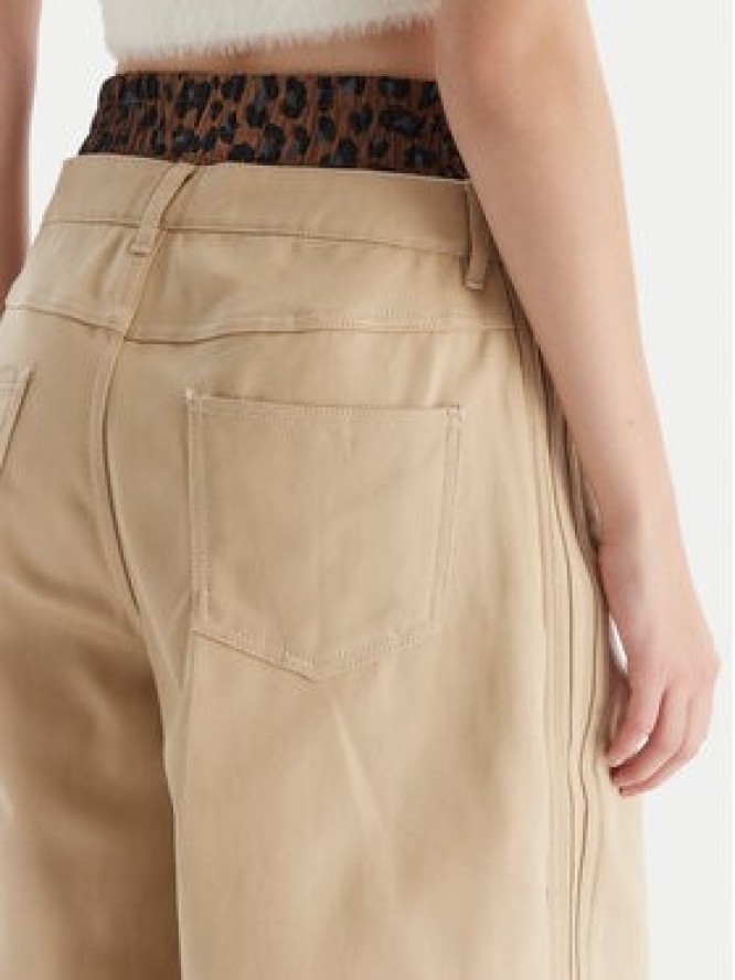 adidas Szorty jeansowe Firebird Utility JX8762 Beżowy Regular Fit