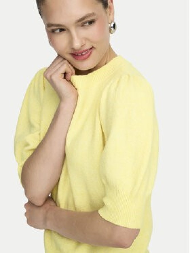 ONLY Sweter Rica 15318551 Żółty Regular Fit