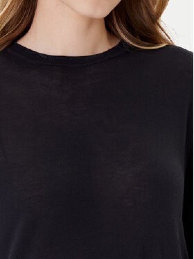 Calvin Klein Sweter LV044C339G Czarny Regular Fit