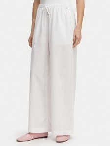 Tommy Hilfiger Spodnie materiałowe UW0UW06431 Biały