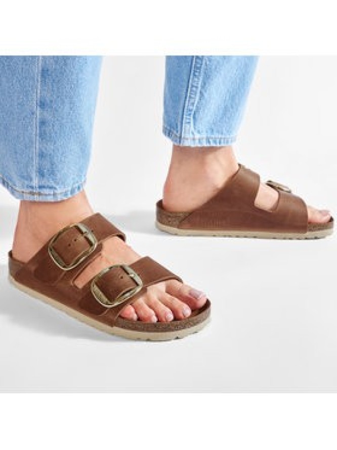Birkenstock Klapki Arizona Big Buckle 1011073 Brązowy