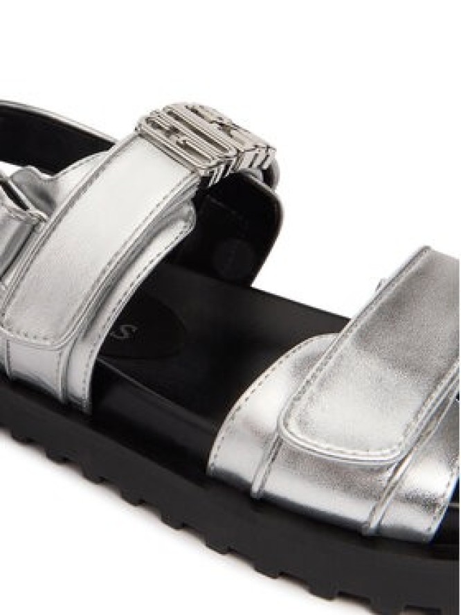 Guess Sandały FLJFBL LEL03 Srebrny