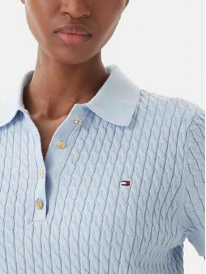 Tommy Hilfiger Sweter WW0WW41474 Niebieski Regular Fit