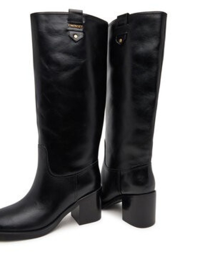 TWINSET Kozaki ko252TCP080 Czarny