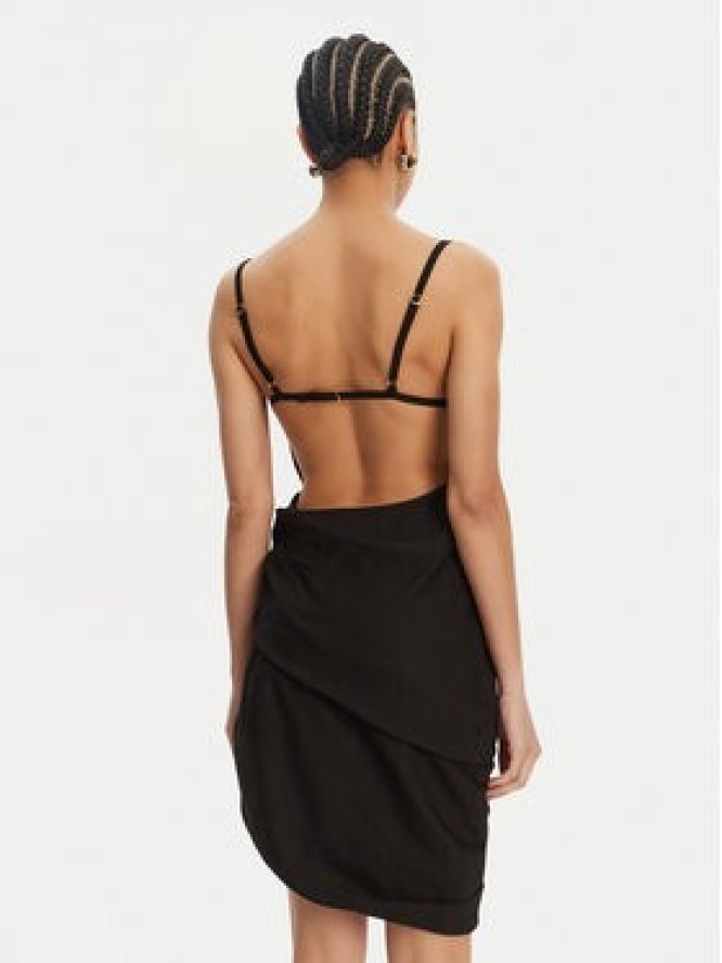 JACQUEMUS Sukienka koktajlowa 22E243DR106-1020 Czarny Regular Fit