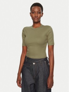 IVY OAK T-Shirt Kristin IO1100X2351 Khaki Slim Fit