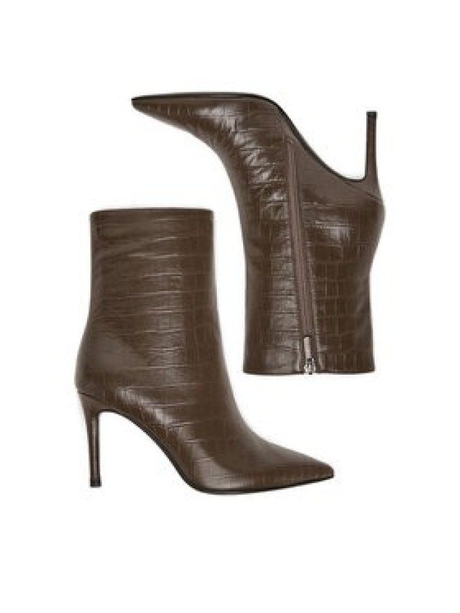 Eva Minge Botki EO-DEMI-GLC6303-6-320 Brązowy