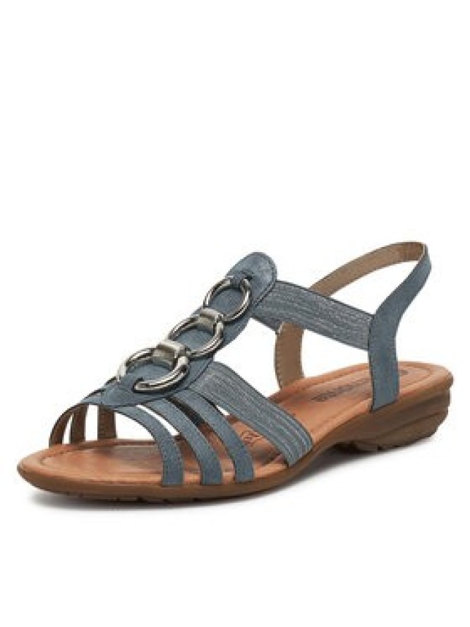 Remonte Sandały R3605-12 Niebieski