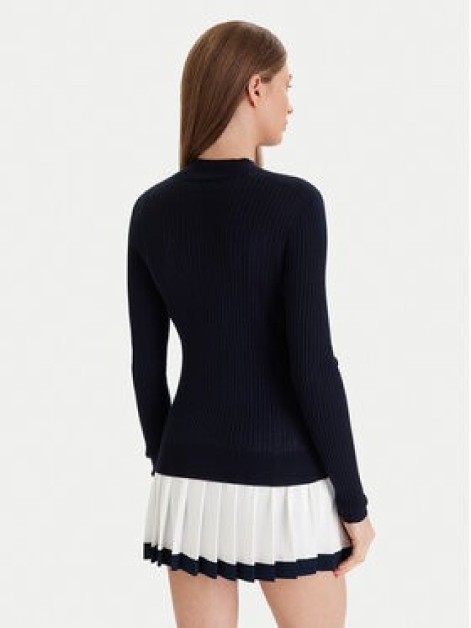 Lacoste Sweter AF4189 Granatowy Slim Fit