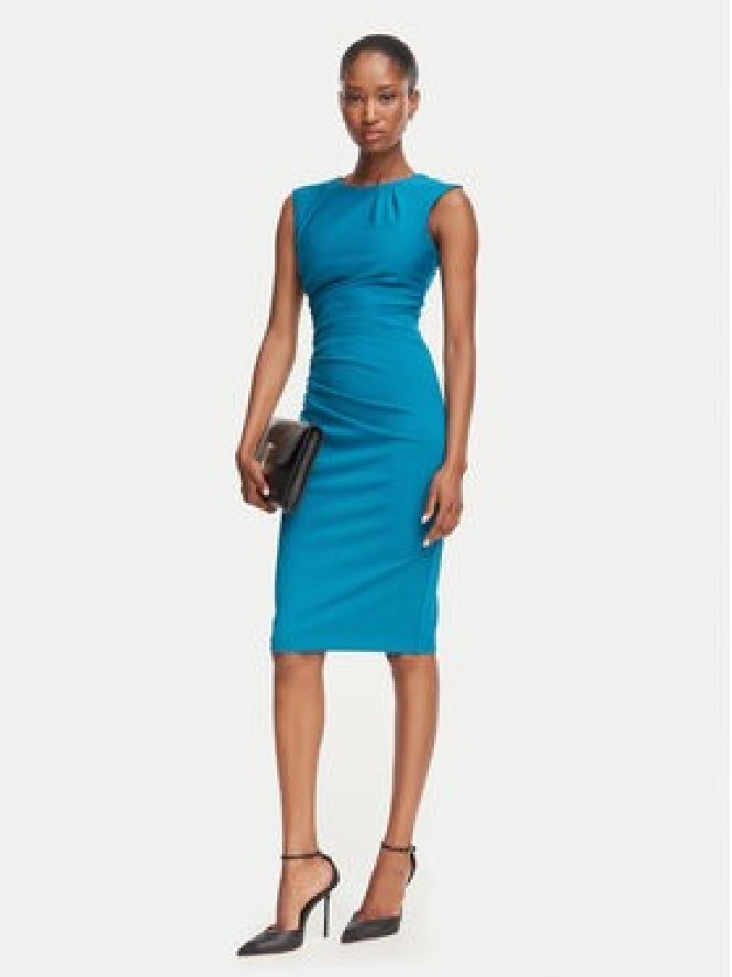 Rinascimento Sukienka koktajlowa CFC0130273003 Niebieski Slim Fit