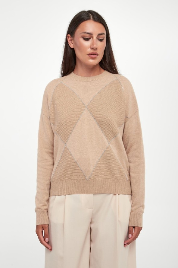 Sweter damski z jedwabiem i kaszmirem PESERICO
