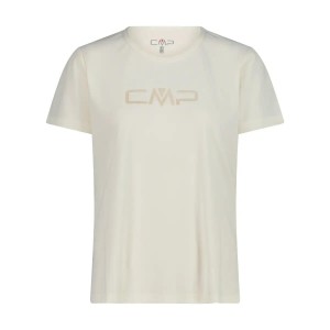 T-shirt z okrągłym dekoltem z logo damskie CMP