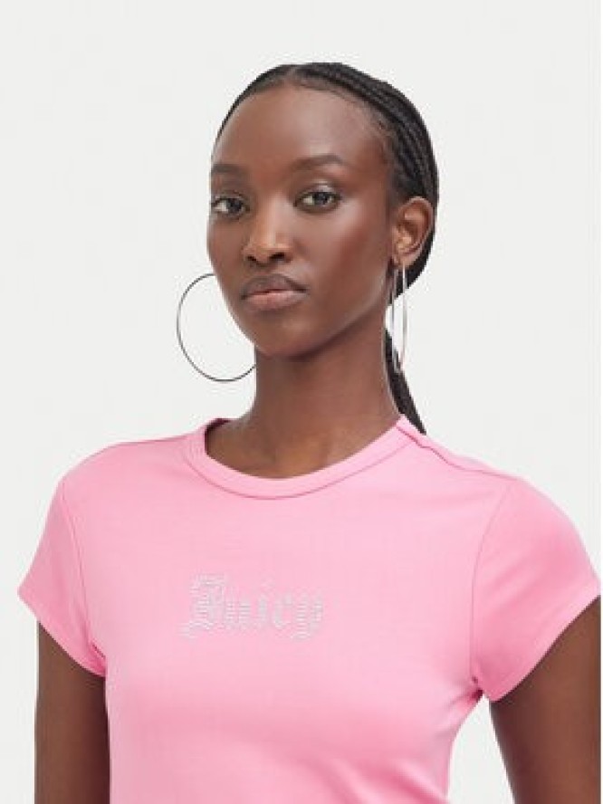 Juicy Couture T-Shirt JCWCT226326 Różowy Slim Fit