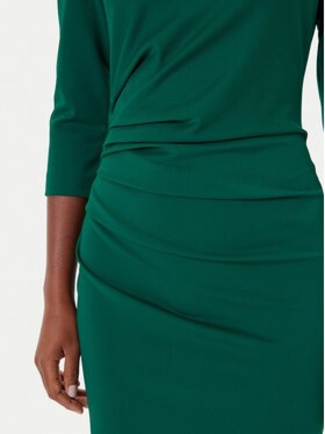 Rinascimento Sukienka koktajlowa CFC0126154003 Zielony Slim Fit