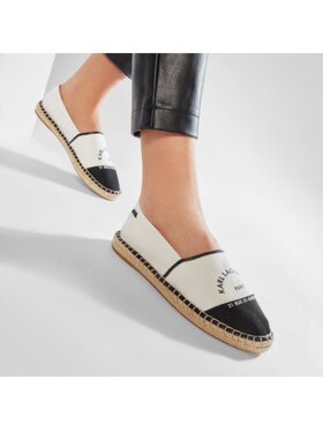 KARL LAGERFELD Espadryle KL80108 Biały
