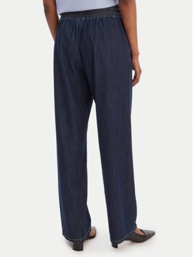 Marella Jeansy Fingere 2615181091 Granatowy Wide Leg