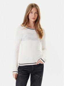 Liu Jo Sport Sweter TF5209 MS49I Écru Regular Fit