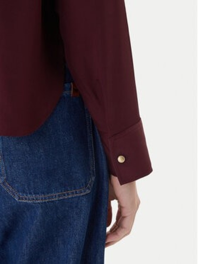 Tommy Hilfiger Bluzka WW0WW47339 Bordowy Relaxed Fit