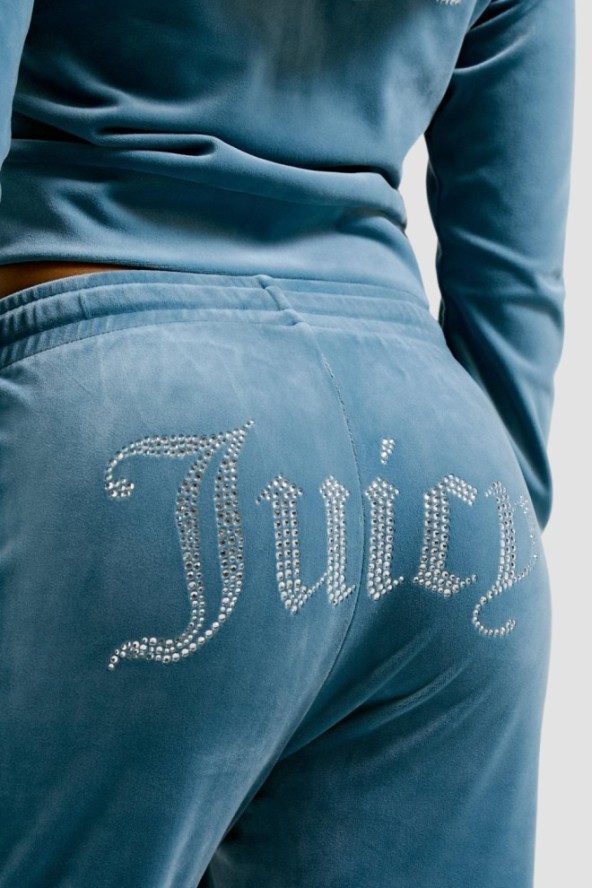 JUICY COUTURE Niebieskie damskie spodnie dresowe Tina Trackpants, Rozmiar XS