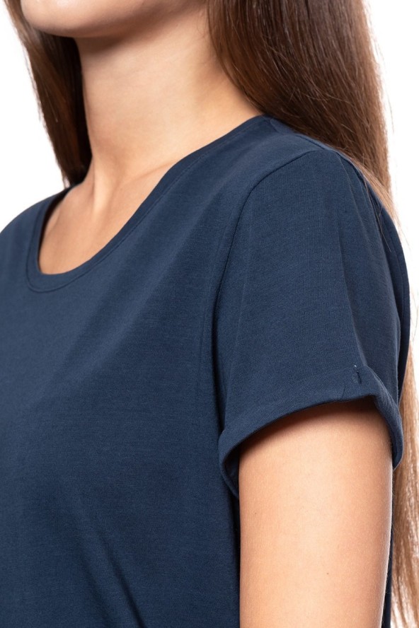 MUSTANG T SHIRT DAMSKI Alina C Embro Blue Nights 1009061 4085