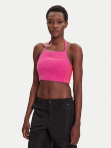 adidas Top Fluffy JW6002 Różowy Slim Fit