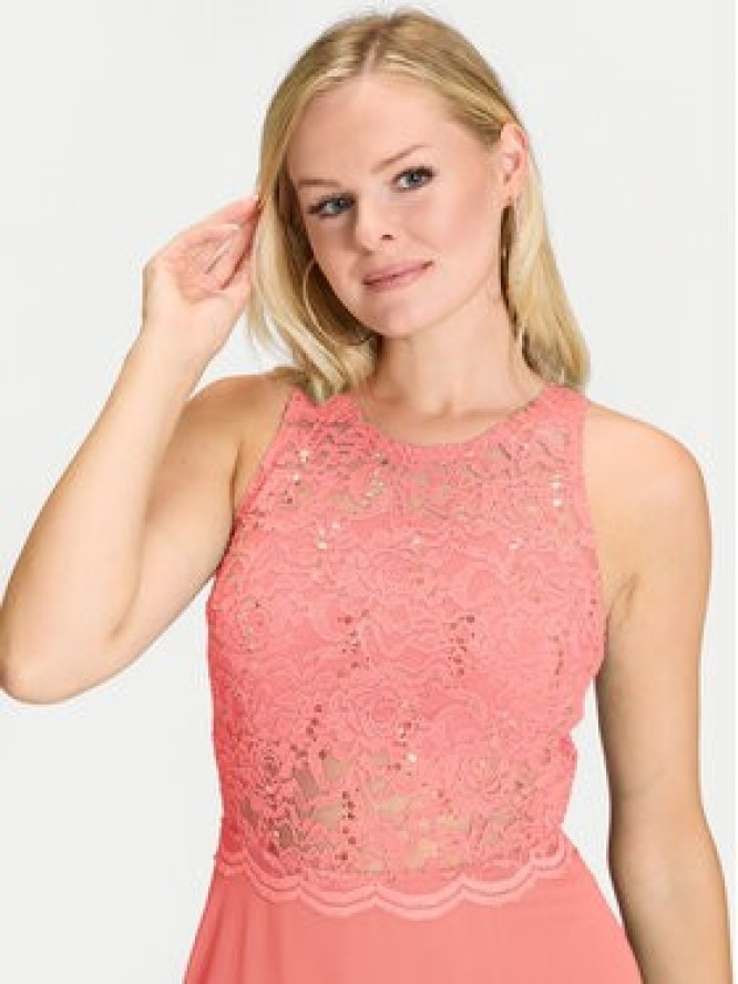 Swing Sukienka wieczorowa 5AI01400 Koralowy Regular Fit