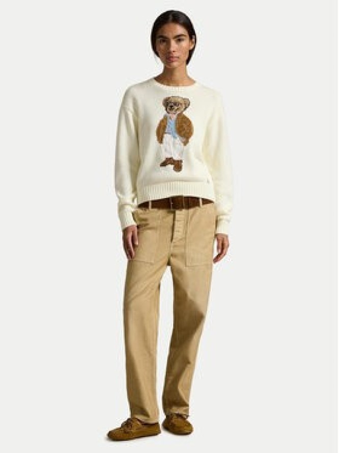 Polo Ralph Lauren Sweter 211A96248001 Écru Relaxed Fit