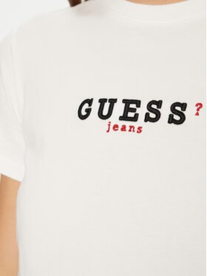 Guess Jeans T-Shirt W5RI54 J1314 Biały Regular Fit