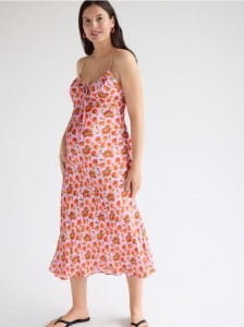 Wzorzysta sukienka z wiskozy - wielobarwny