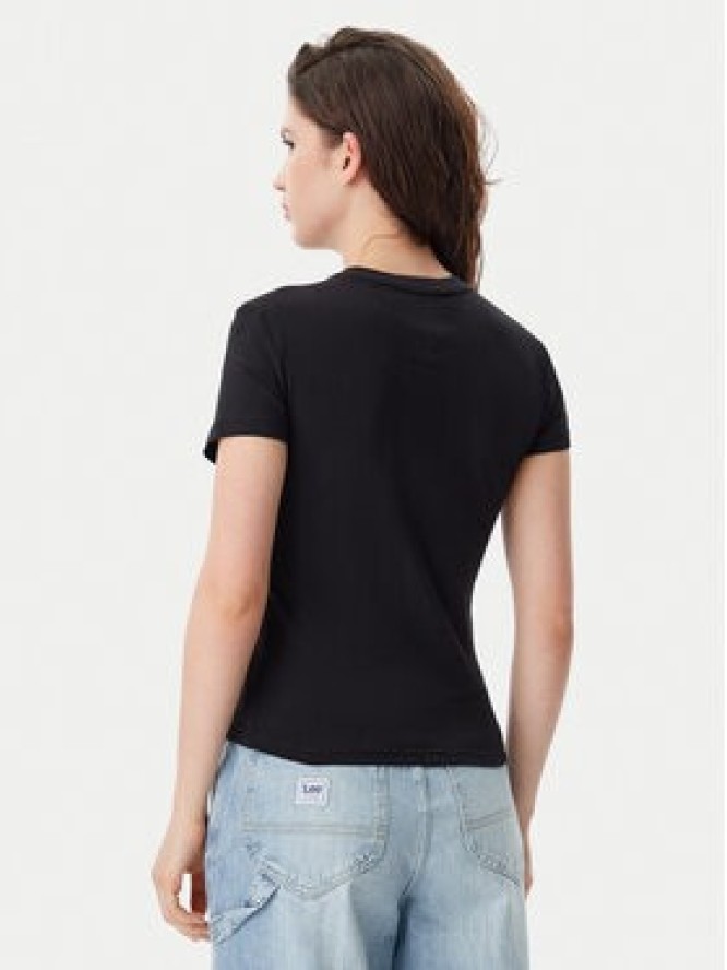 Tommy Jeans T-Shirt Tonal Linear DW0DW20315 Czarny Slim Fit