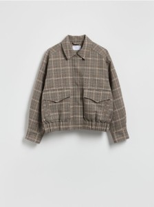 Kurtka bomberka z kołnierzem - wielobarwny