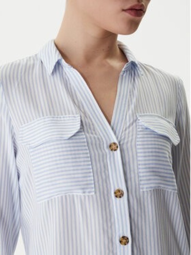 Vero Moda Koszula Bumpy 10275283 Niebieski Regular Fit