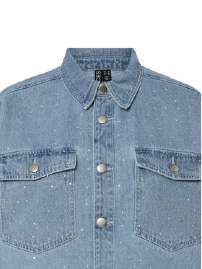 Pieces Kurtka jeansowa Tamra 17157410 Niebieski Regular Fit