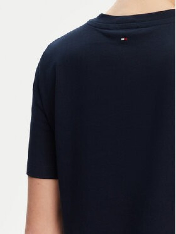 Tommy Hilfiger T-Shirt WW0WW45522 Granatowy Regular Fit