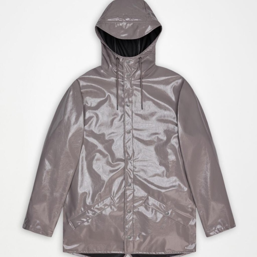 Kurtka RAINS 12010R LONG JACKET W3 Fioletowy