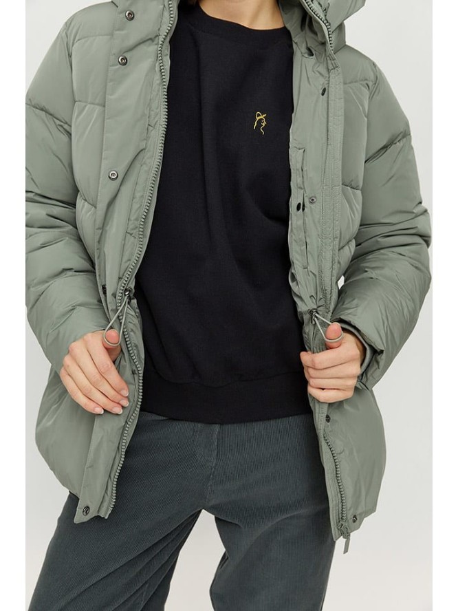 MAZINE Kurtka pikowana "Wanda" w kolorze zielonym rozmiar: M