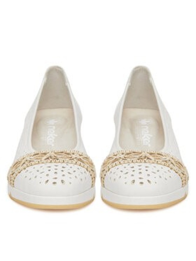 Rieker Baleriny CEO-L3062-80 Biały