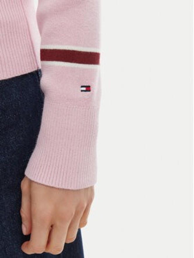 Tommy Hilfiger Kardigan WW0WW49617 Różowy Regular Fit