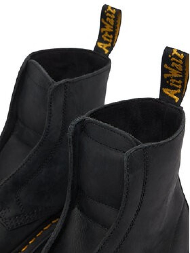 Dr. Martens Botki Zebzag Laceless Black Wyoming DM42653001 Czarny