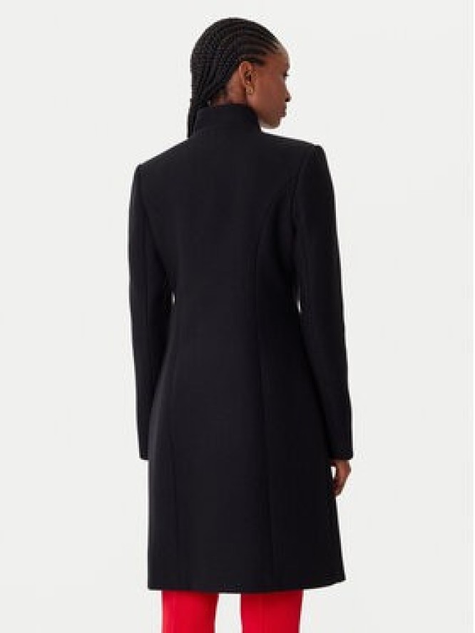 Rinascimento Płaszcz wełniany CFC0126218003 Czarny Regular Fit
