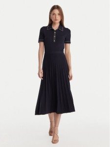 MICHAEL Michael Kors Sukienka dzianinowa MR683C0BFD Granatowy Slim Fit