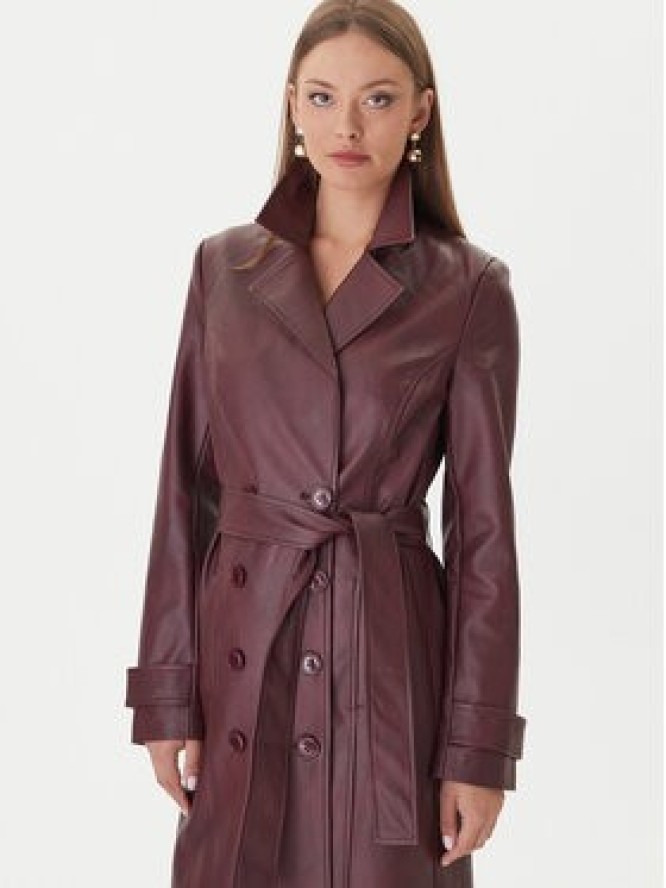 Bardot Płaszcz przejściowy 59899JB4 Bordowy Regular Fit