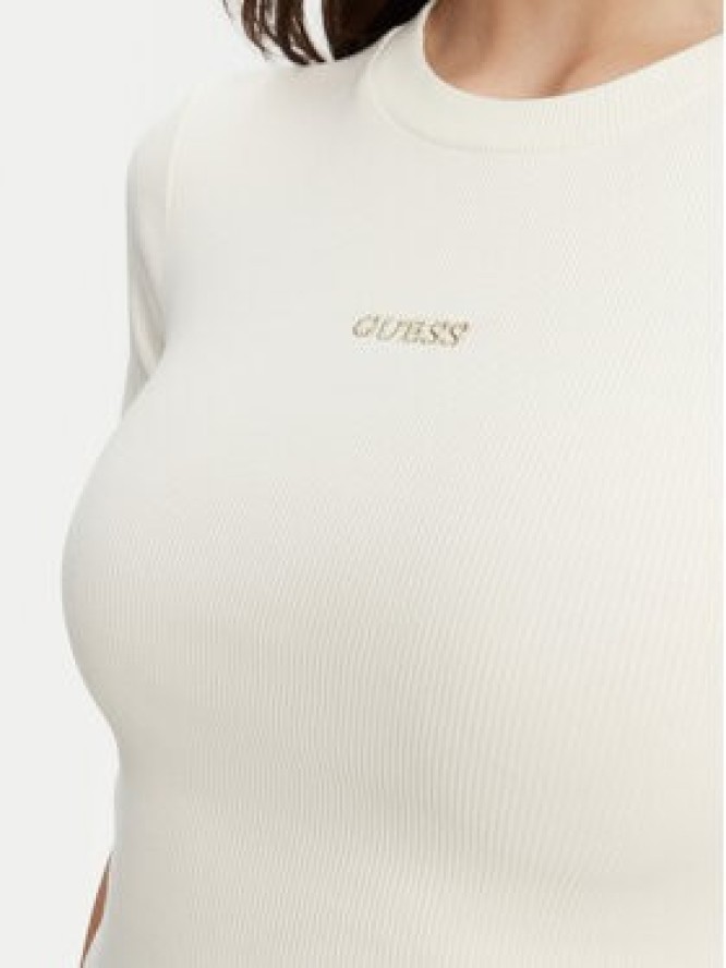 Guess T-Shirt V5YP08 K8RT2 Biały Slim Fit