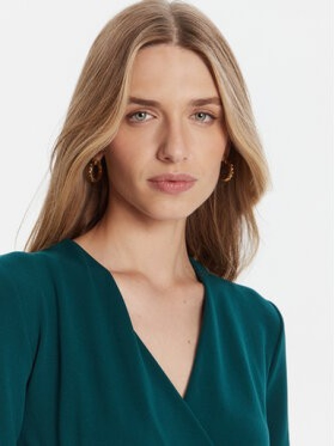 Rinascimento Sukienka koktajlowa CFC0126151003 Zielony Slim Fit