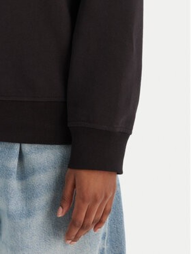 Calvin Klein Jeans Bluza Ls Monogram Terry Po LV047C224G Czarny Regular Fit