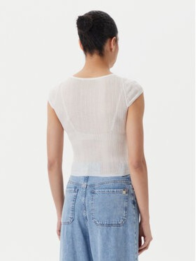 PINKO Bluzka Tambora 104773 A1ND Écru Slim Fit