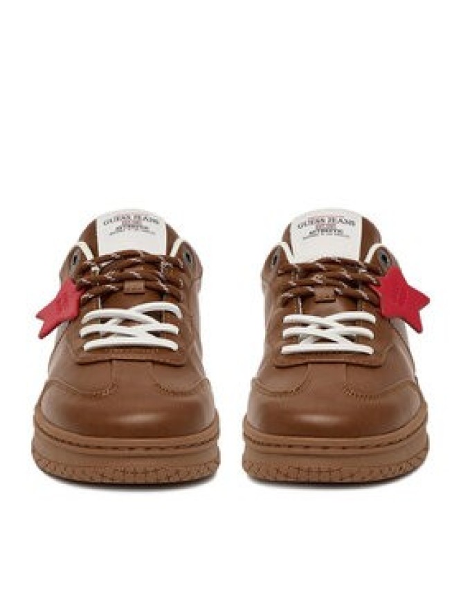 Guess Jeans Sneakersy EO-GSJ120 Brązowy jasny