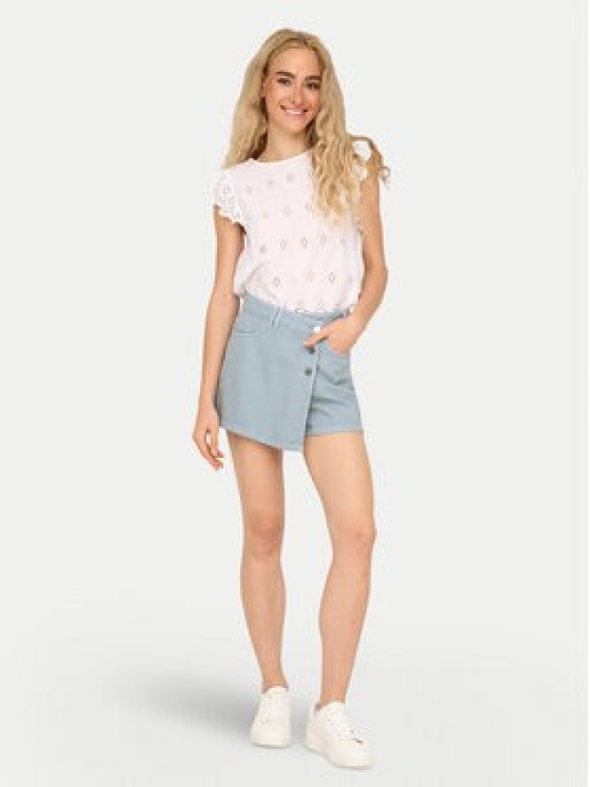 ONLY Spódnico-szorty Milly 15338617 Błękitny Regular Fit
