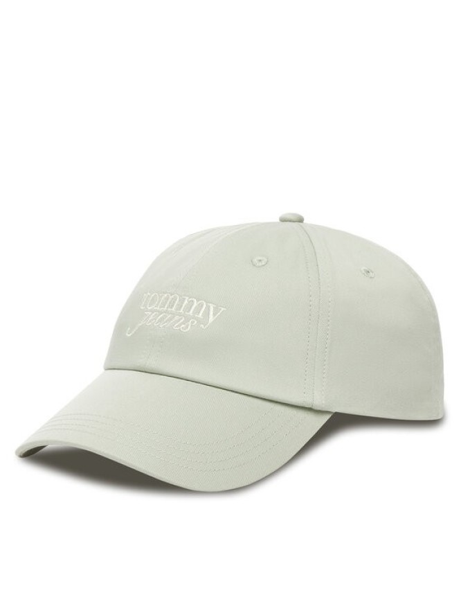 Tommy Jeans Czapka z daszkiem Script AW0AW17815 Zielony