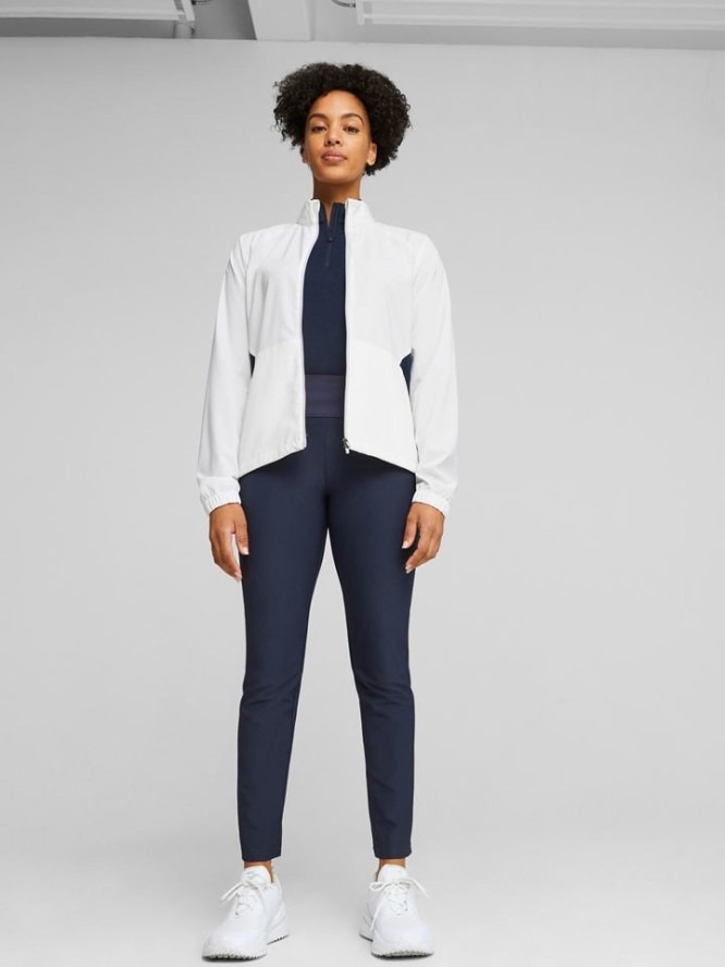 Puma Kurtka przeciwwiatrowa "Monterey" w kolorze biało-granatowym rozmiar: S